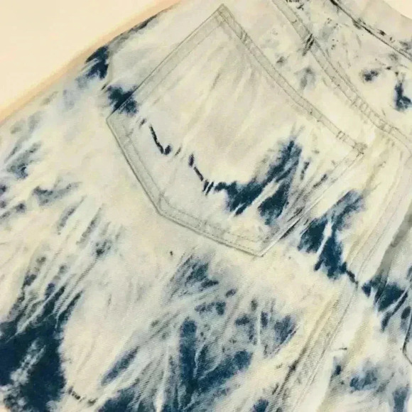 Madewell Tie Dye Denim Skirt Tie Dye Size 27 - Picture 6 of 8